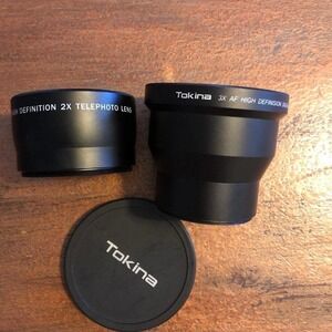 Tokina Lens Lot of 02 High Definition Lens 2x Telephoto / 3x AF High Definition